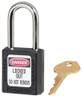 MASTER LOCK 410KAW400BLK-3XX1020 F0080 LOCKOUT PADLOCK KA BLACK 1/4IN. DI