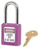 MASTER LOCK 410KAW400PRP-3XX1300 F0080 LOCKOUT PADLOCK KA PURPLE 1/4 IN D