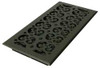 DECOR GRATES ST614W 6X14 SCROLL STEEL TEXT BLACK WALL REG