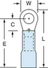 3M MH14-10R/LK RING TERM,HEAT SHRK,#10,1.000 IN.,PK250