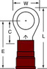 3M MN838RX RING TERMINAL 3/8 8 AWG RED PK10