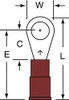 3M MNG18-10R/LK RING TERMINAL,RED,22 AWG,18 AWG