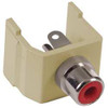 HUBBELL SFRCREI SNAP FIT CONNECTOR RED/IVORY RCA/SOLDER