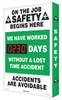 ACCUFORM SIGNS SCA230 SCOREBOARD JOB SAFETY 20 X 28 IN.