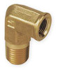 PARKER 4-4 SE-B STREET ELBOW 90 DEG BRASS 1/4 IN. NPT