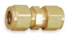 PARKER 4SC4-B 1/4" TUBE OD BRASS COMPRESSION TUBE UNIO