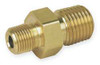 PARKER 6-6 MHN-B MALE HEX NIPPLE BRASS 3/8 IN. MNPT