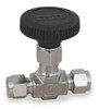PARKER 8A-V8LK-SS NEEDLE VALVE STRAIGHT 316 SS 1/2 IN.