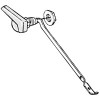 PLUMB PAK PP836-74CPL TOILET FLUSH LEVER CHROME     