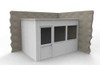 PORTA-KING VK1DW-WCM 8'x12' 2-Wall D5501 MODULAR IN-PLANT OFFICE 2WALL 8X12