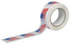 TAPECASE 15C764 CARTON TAPE RED/BLUE/WHITE 2INX55YD