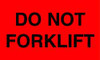 TAPECASE 16U833 SHIPPING LABELS BLACK/RED 5 IN W PK500