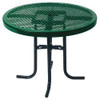 ULTRAPLAY 361L-RDV-Green PICNIC TABLE 36 DIA. GREEN