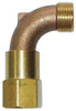 GRAINGER GLOBAL SOURCING 4NDP3 HOSE SWIVEL 3/4 IN MHT X FPT BRASS