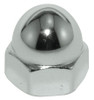 GRAINGER GLOBAL SOURCING CPB205 CAP NUT #8-32 BRASS PLAIN PK10