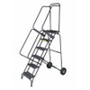 BALLYMORE FAWL-10-P FOLDING ROLLING LADDER STEEL 100 IN.H