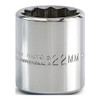 PROTO J5222M PROTO® 3/8" DRIVE SOCKET 22 MM - 12 POIN
