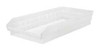 QUANTUM STORAGE SYSTEMS QSB116CL SHELF BIN 23-5/8 IN L 4 IN H CLEAR