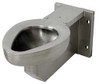 DURA-WARE R2105-W-1 TOILET WALL SATIN STAINLESS STEEL
