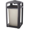 RUBBERMAID COMMERCIAL PRODUCTS FG397501SBLE LANDMARK 50 GAL. W/ ASHTRAY/FRAME