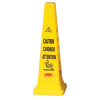 RUBBERMAID COMMERCIAL PRODUCTS FG627600YEL YELLOW 36" SAFETY CONE W/MULTI LING. "CA