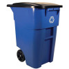 RUBBERMAID COMMERCIAL PRODUCTS FG9W2773BLUE BRUTE ROLLOUT RECYCLING 50G/189L BLUE