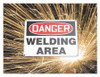 ACCUFORM SIGNS PWD114YL WELDING CURTAIN YELLOW 8 FT W