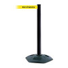 TENSABARRIER 886-33-STD-NO-YEX-C D0033 BARRIER POST WITH BELT PVC BLACK