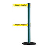 TENSABARRIER 889T2B-33-28-STD-NO-YDX-C D0017 BARRIER POST WITH BELT BLACK NO SC