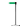 TENSABARRIER 890U-3P-3P-3P-STD-NO-G6X-C BARRIER POST WITH BELT 7-1/2 FT L GREEN