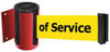 TENSABARRIER 896-STD-21-STD-NO-YEX-C D0088 BELT BARRIER RED BELT COLOR YELLOW