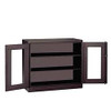 TENNSCO CORP CVDJ2442A BLACK COUNTER HEIGHT STORAGE CABINET CLEARVIEW