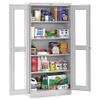 TENNSCO CORP CVDJ2478A LIGHT GREY STORAGE CABINET,78"X48"X24",LTGRY,4SHLV