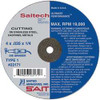 UNITED ABRASIVES-SAIT 23163 ABRSV CUT WHL 4IN D 0.035IN T 5/8IN AH