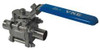 VNE E90WW-62.5 SANITARY BALL VALVE 316 SS 2-WAY WELD