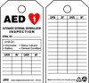 ZING ENTERPRISES, LLC 7018 AED TAG 5-3/4 X 3 IN BK AND R/WHT PK10