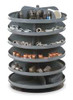 DURHAM MFG CO 1106-95 25-3/8" HIGH, STEEL ROTATING BIN RACK