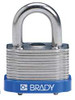 BRADY SPC ABSORBENTS 118973 KEYED PADLOCK,ALIKE,1-5/16"W,PK3