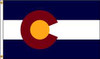 NYLGLO 140670 D3771 COLORADO FLAG 4X6 FT NYLON
