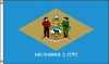 NYLGLO 140870 D3771 DELAWARE FLAG 4X6 FT NYLON