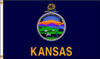 NYLGLO 141870 D3771 KANSAS FLAG 4X6 FT NYLON