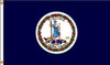 NYLGLO 145670 D3771 VIRGINIA FLAG 4X6 FT NYLON