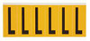 BRADY SPC ABSORBENTS 1550-L LETTER LABEL L 1-1/2 IN W X 3-1/2 IN H
