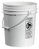QORPAK 240131 PAIL OPEN HEAD ROUND 5 GAL HDPE WHT PK10