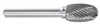 MONSTER 310-001107 CARBIDE BUR OVAL 1/2 IN 1/4 SHANK