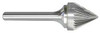 MONSTER 310-001166 CONE BUR,60,3/4",SINGLE END