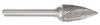 MONSTER 310-002154 CARBIDE BUR FLAME 1/2 IN 1/4 SHANK