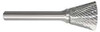 MONSTER 310-002224 INVERTED CONE BUR,3/16","CARBIDE