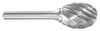 MONSTER 310-002510 CARBIDE BUR OVAL 1/2 IN 1/4 SHANK