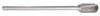 MONSTER 310-002606 CARBIDE BUR RADIUS END 3/8 IN 1/4 SHANK
